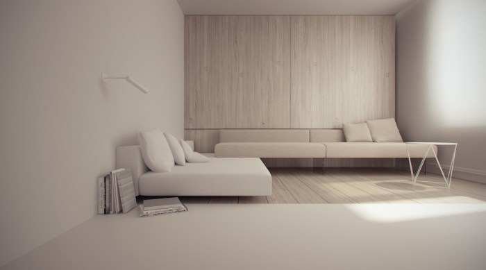 Minimalist living room furniture