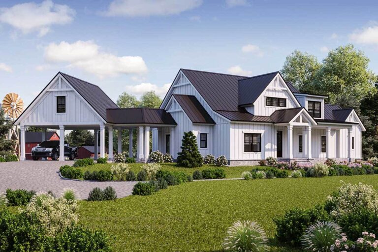 Modern farmhouse house plans
