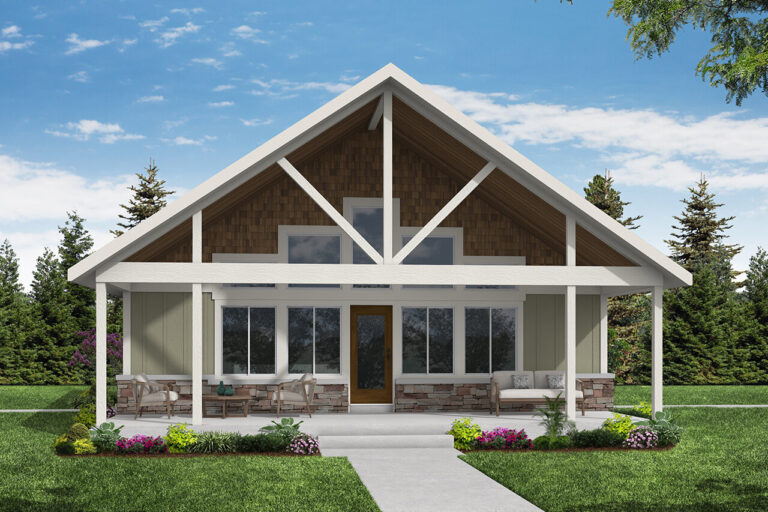 Cottage-style house blueprints